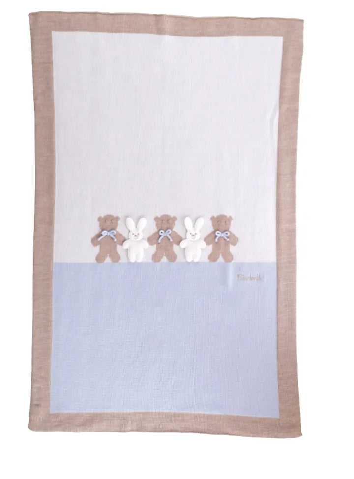 Blue Almonds Ltd Baby Boys Knitted Wool Bear Friends Set Bimbalo