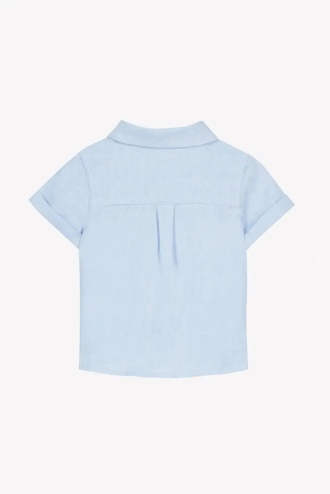 Blue Almonds Ltd Baby Boys Shirt - Blue Cloud 2 + Baby Boys Shorts - Navy Tartine et Chocolat