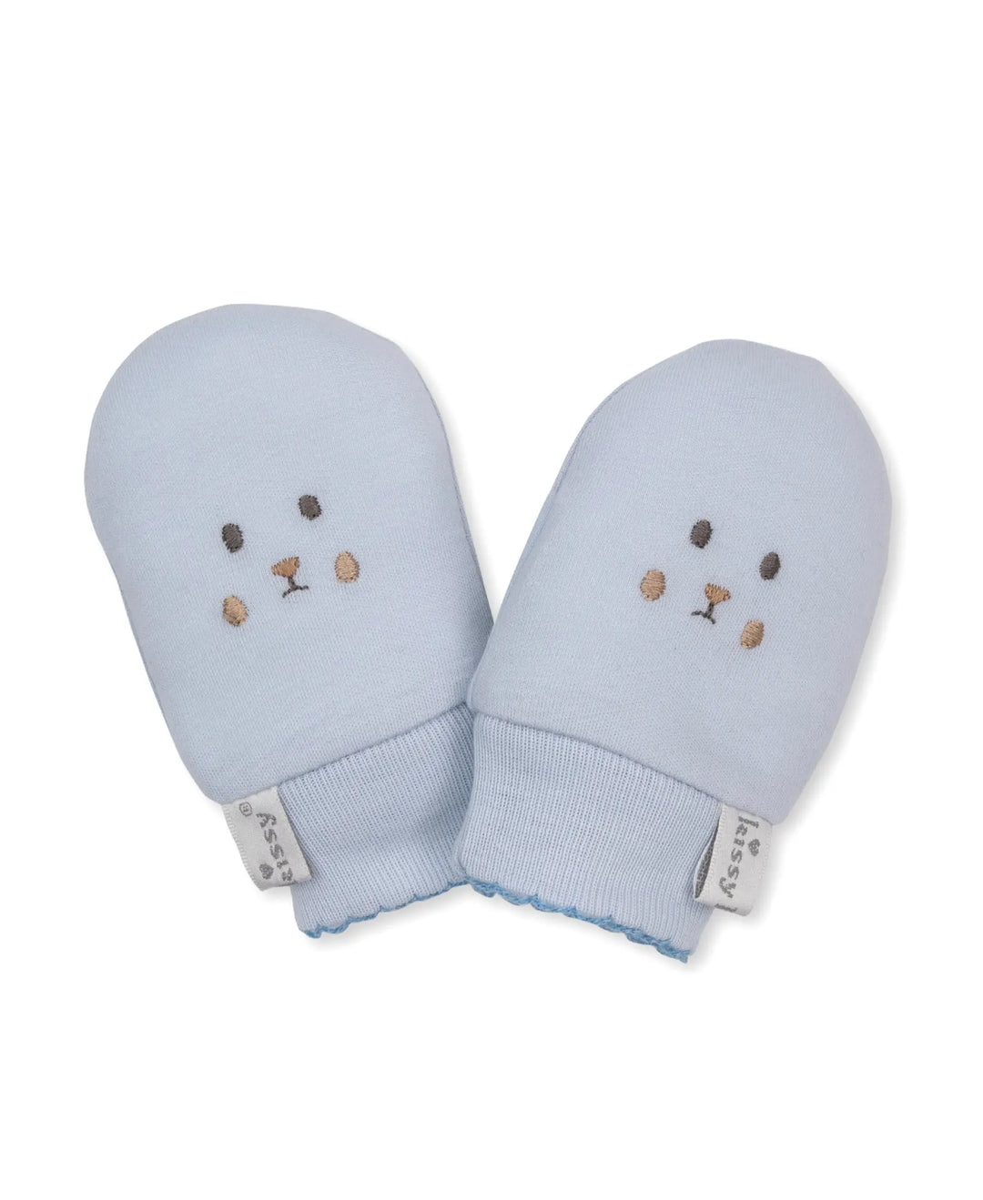 Blue Almonds Ltd Baby Boys Mitts - Teddy Bear Club Kissy Kissy