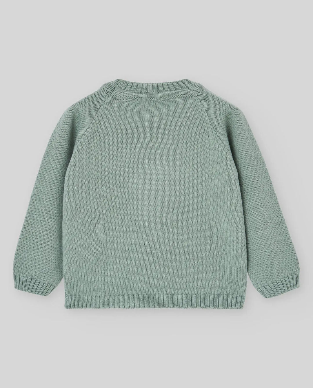 Baby Boys Shirt, Shorts & Knitted Pullover Set Ledicia in Green Field & Natural