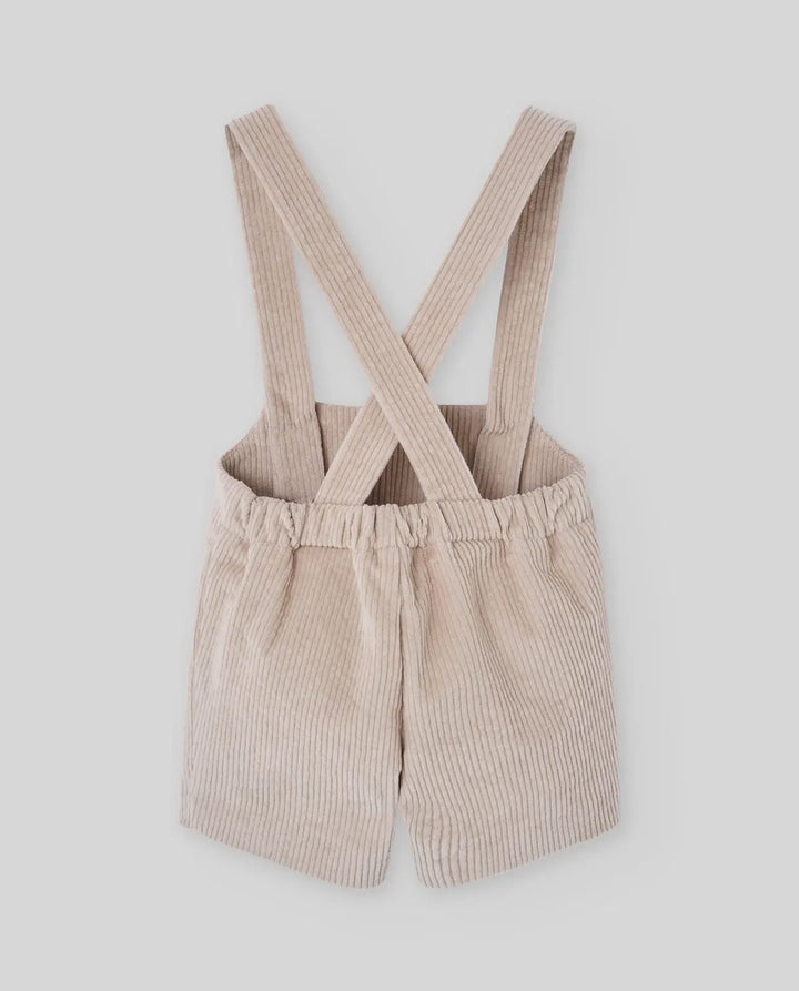 Baby Boys Shirt, Shorts & Knitted Pullover Set Ledicia in Green Field & Natural