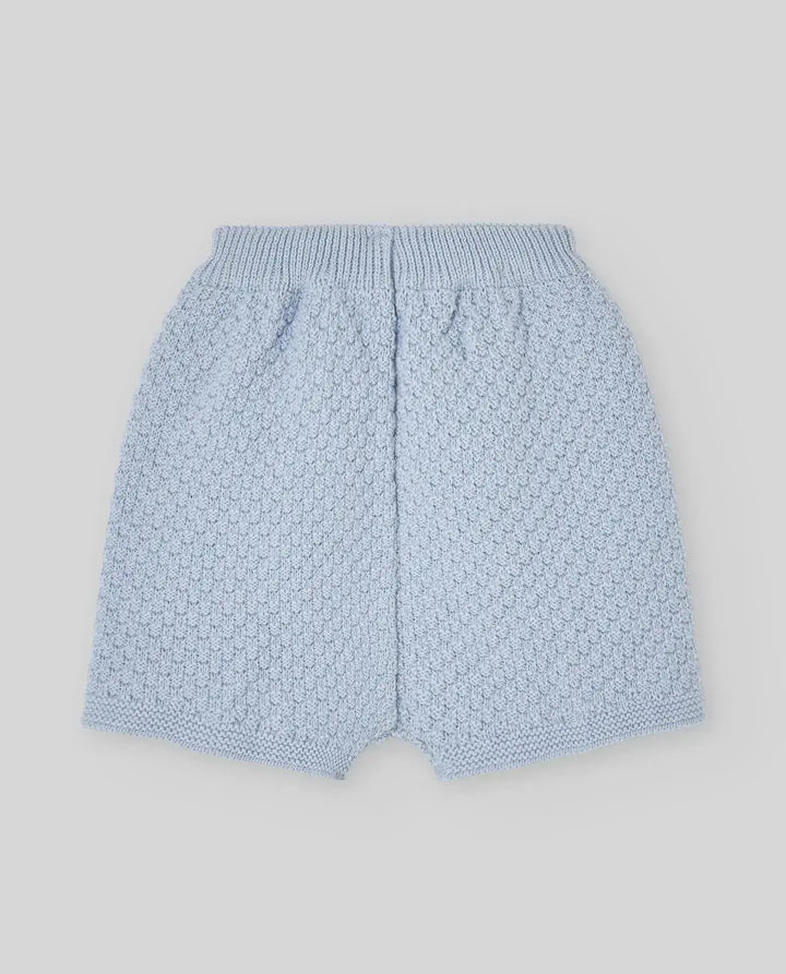 Blue Almonds Ltd KNIT NEWBORN BLOOMERS ESPUMA V26 - Sky Blue Paz Rodriguez