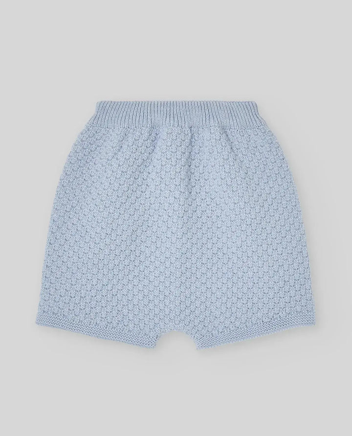 Blue Almonds Ltd KNIT NEWBORN BLOOMERS ESPUMA V26 - Sky Blue Paz Rodriguez