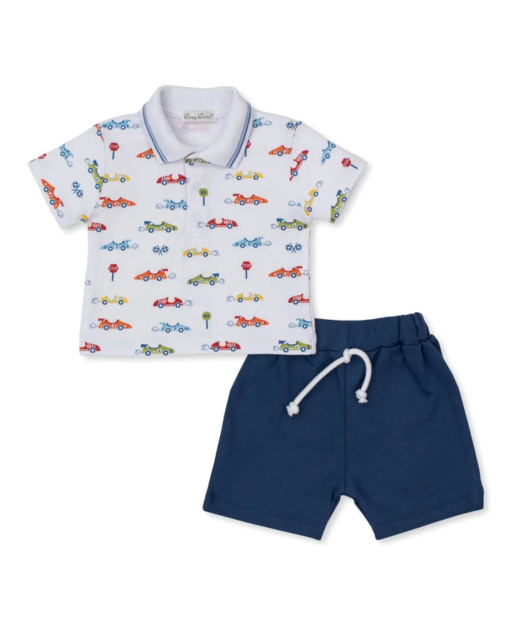 Baby Boys Short Set -Sizzling Speedway