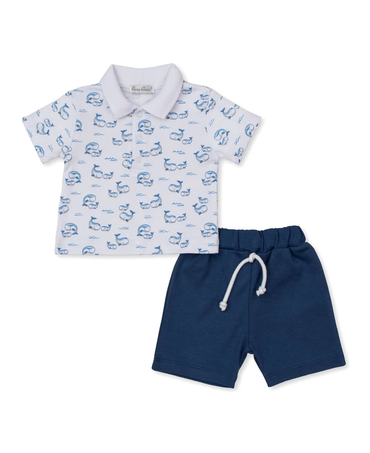 Baby Boys Short Set - Whale Pods
