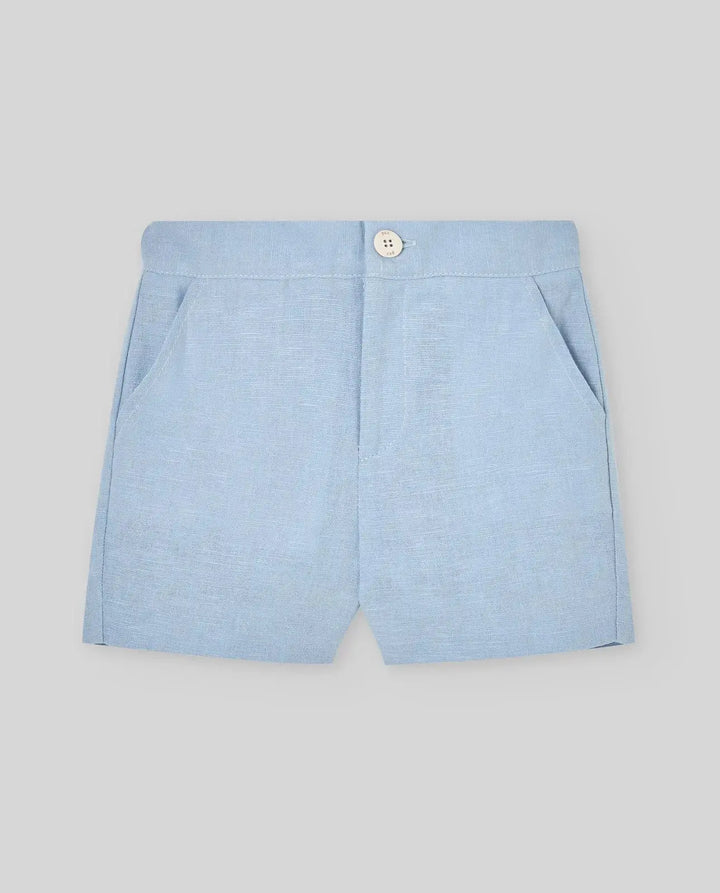 Blue Almonds Ltd WOVEN INFANT BOY SHORT ESLORA - Sky Blue Paz Rodriguez