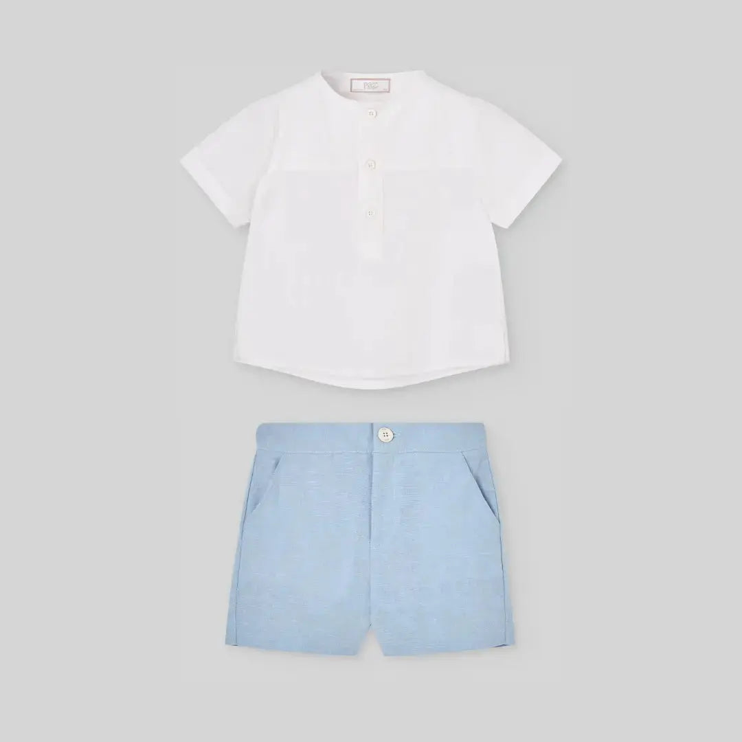 Blue Almonds Ltd Baby Boys Short Set in Traditional Indigo Paz Rodriguez