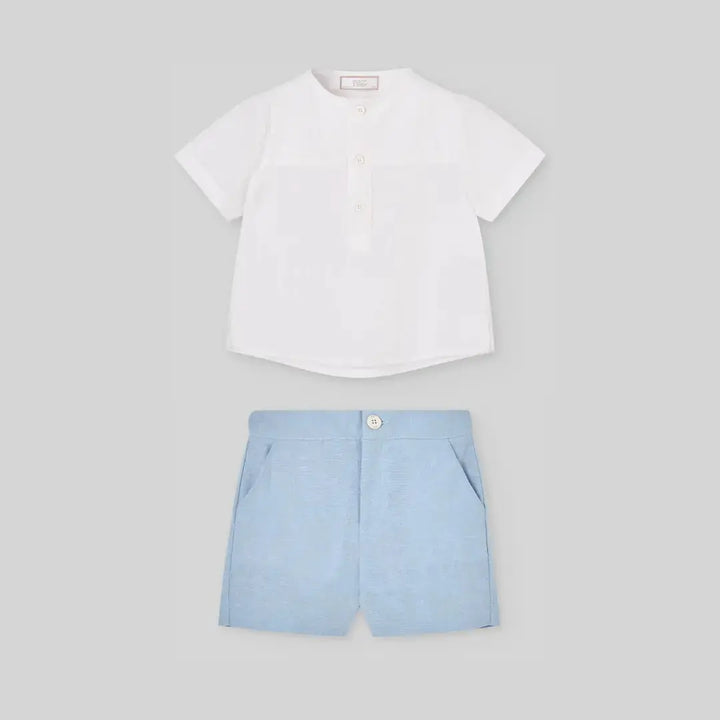 Blue Almonds Ltd Baby Boys Short Set in Traditional Indigo Paz Rodriguez