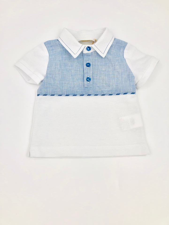 Blue Almonds Ltd Baby Boys Shorts Set in Stiped Navy Bimbalo