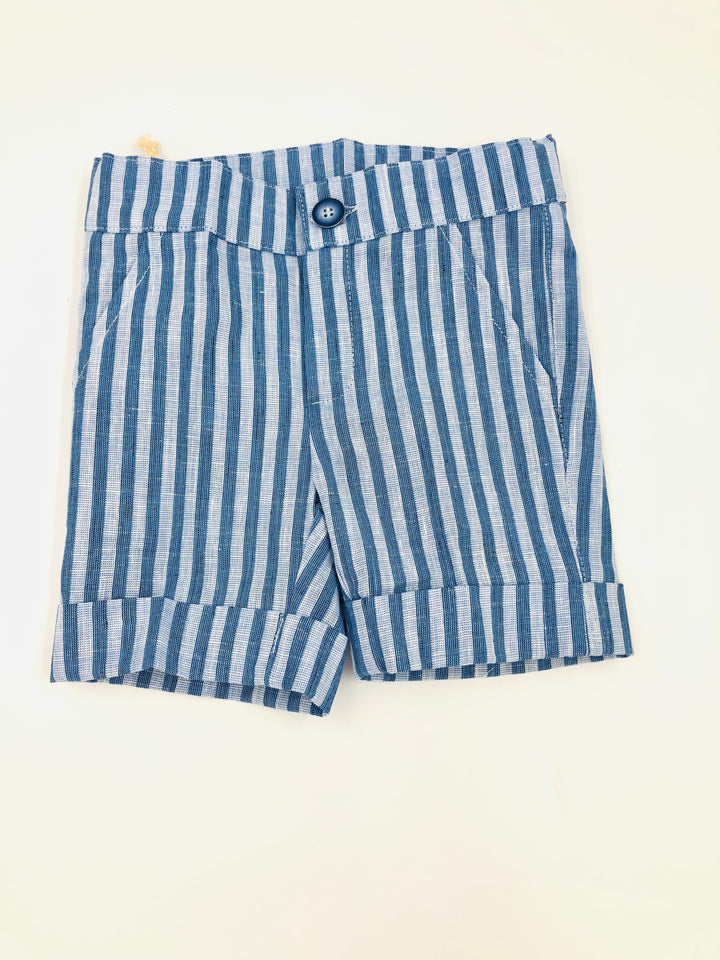 Blue Almonds Ltd Baby Boys Shorts Set in Stiped Navy Bimbalo