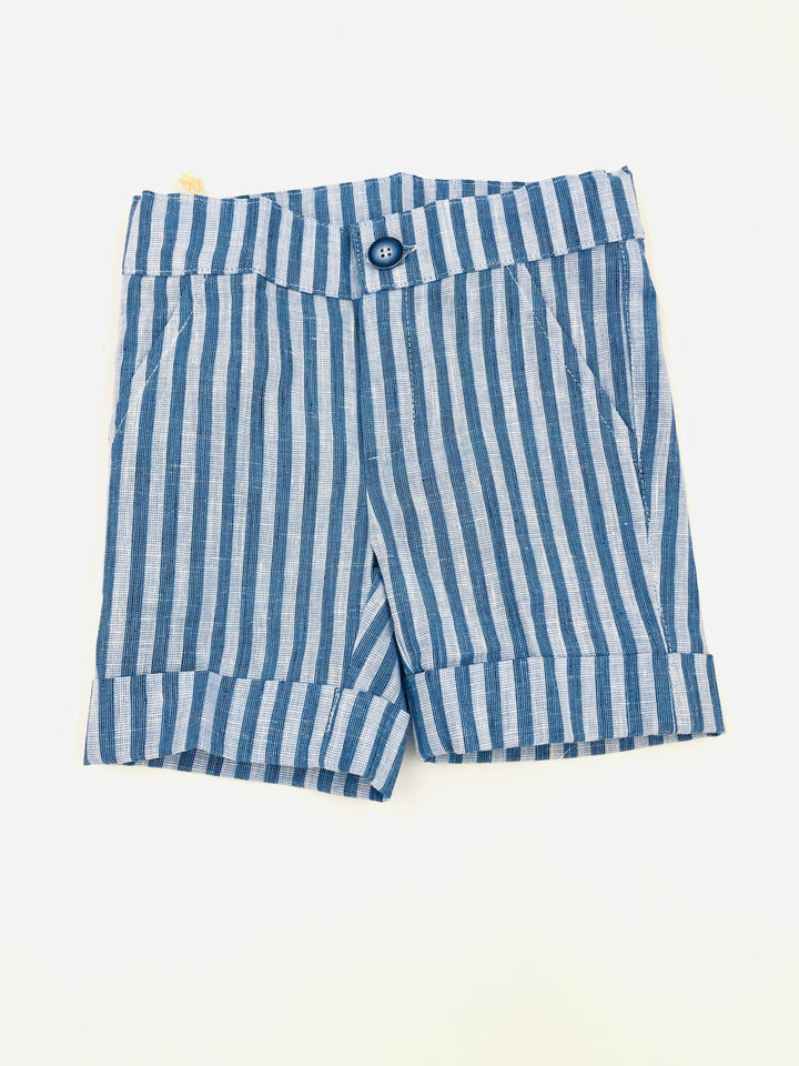 Blue Almonds Ltd Baby Boys Shorts Set in Stiped Navy Bimbalo