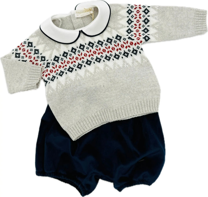 Blue Almonds Ltd Baby Boys Shorts Set in Timeless Navy Bimbalo