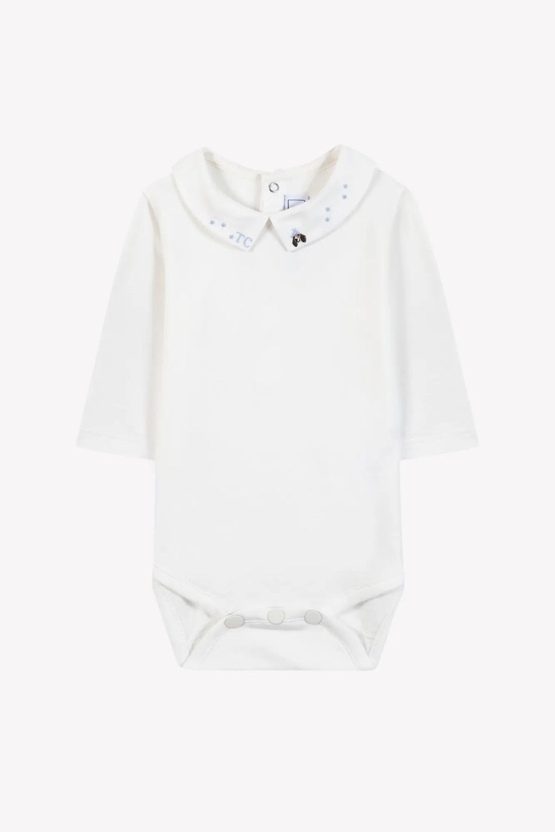 Blue Almonds Ltd Baby Boys Sky Blue Dungarees & Bodysuit Set Tartine et Chocolat