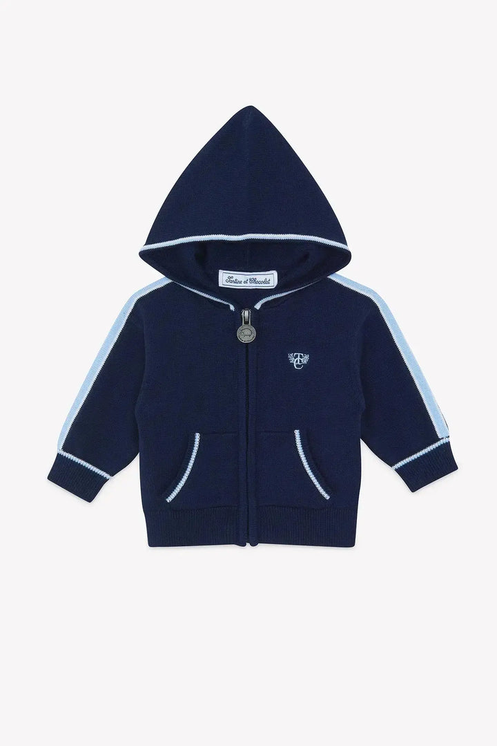 Blue Almonds Ltd Baby Boys Cardigan - Navy Tartine et Chocolat