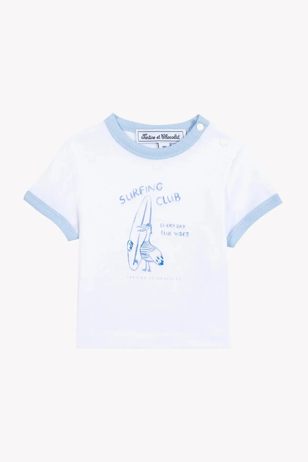 Blue Almonds Ltd Baby Boys T-Shirt - White 3 Tartine et Chocolat