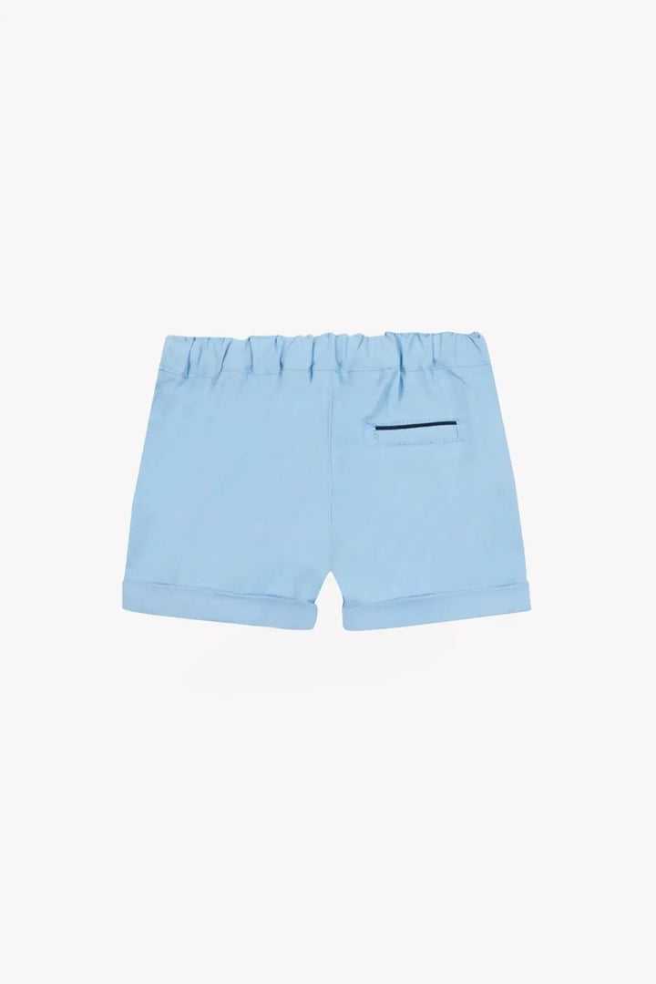 Blue Almonds Ltd Baby Boys T-Shirt - White 3 + Baby Boys Shorts - Blue Cloud 2 Tartine et Chocolat