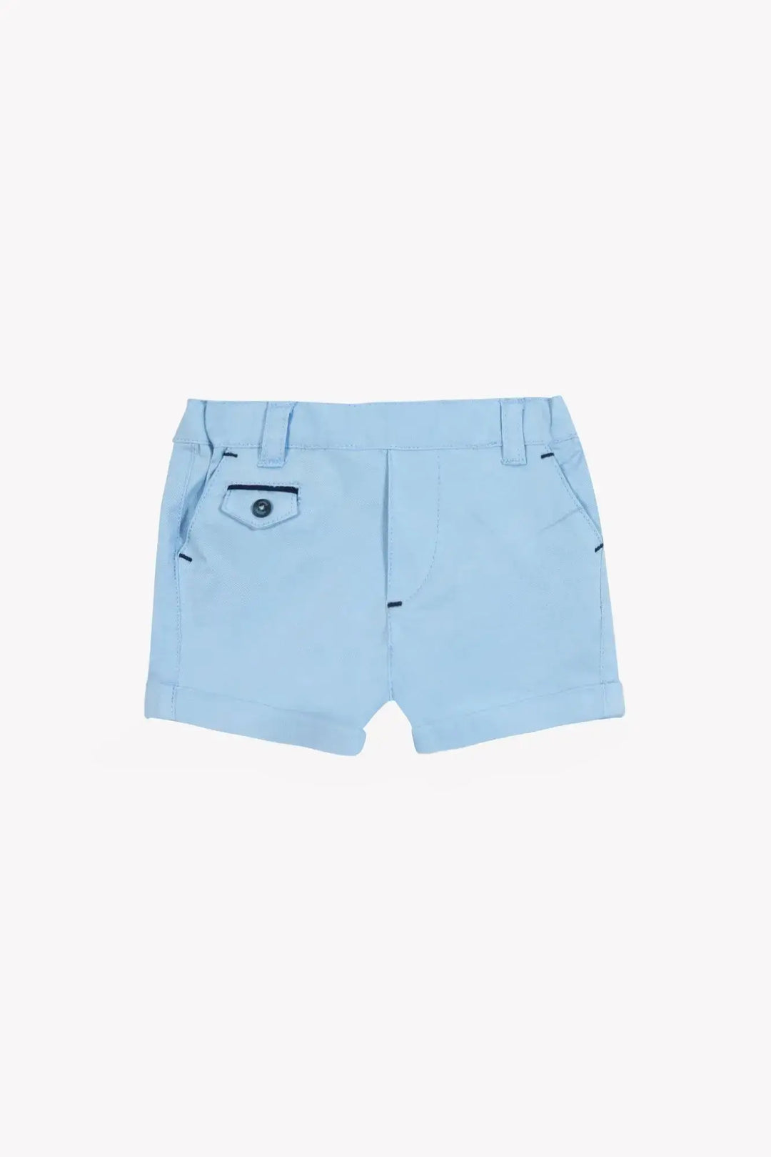 Blue Almonds Ltd Baby Boys T-Shirt - White 3 + Baby Boys Shorts - Blue Cloud 2 Tartine et Chocolat