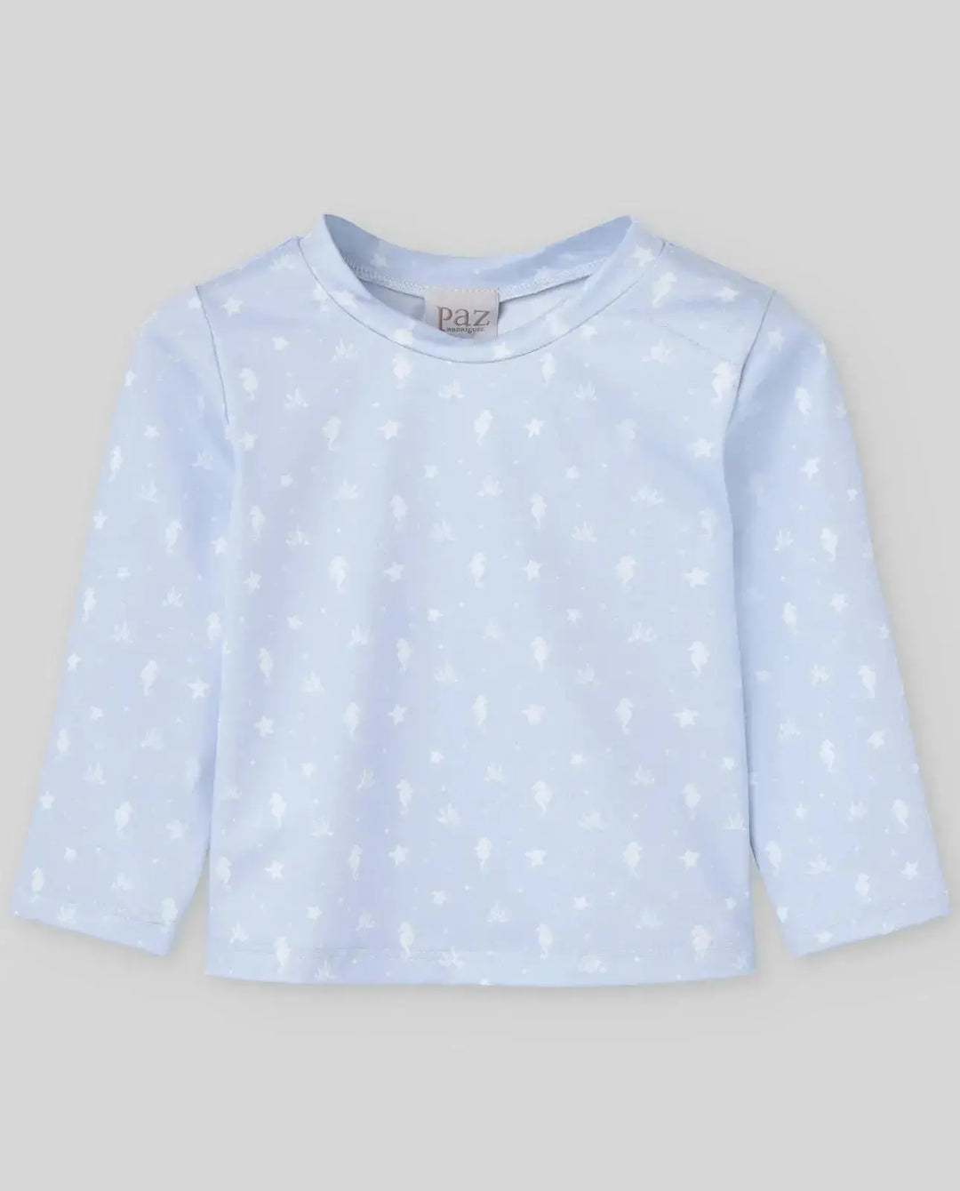 Blue Almonds Ltd KNIT NEWBORN T-SHIRT BAO V26 - Chalk Blue Paz Rodriguez