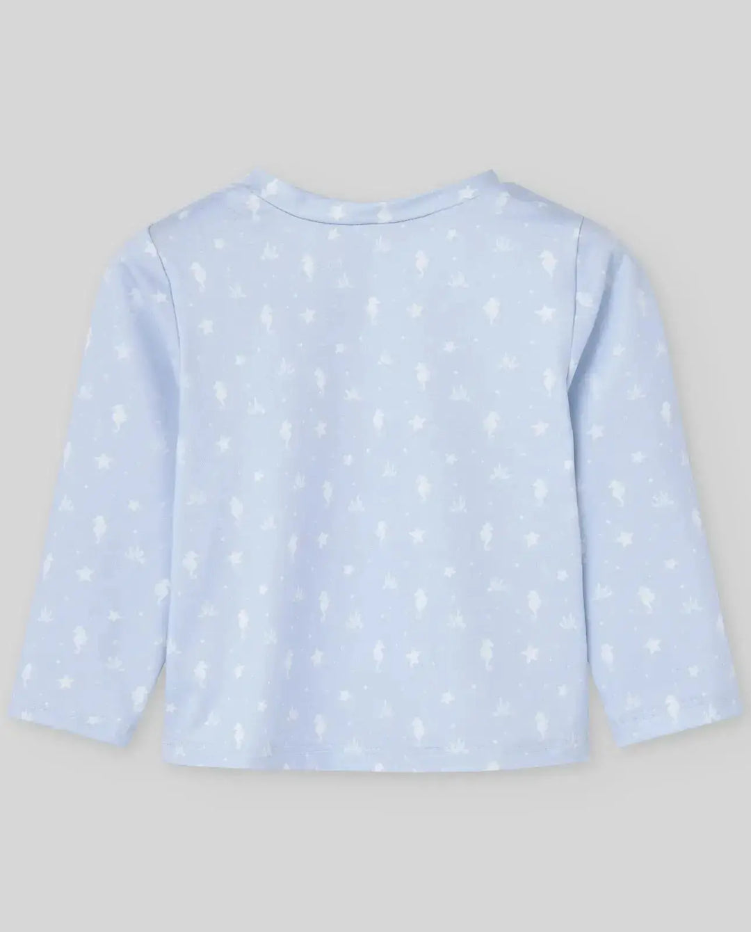 Blue Almonds Ltd KNIT NEWBORN T-SHIRT BAO V26 - Chalk Blue Paz Rodriguez