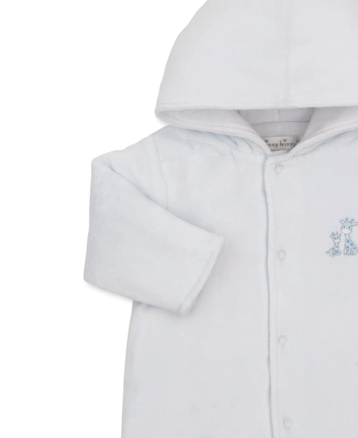 Baby Boys Velour Footed Bunting - Just Giraffes