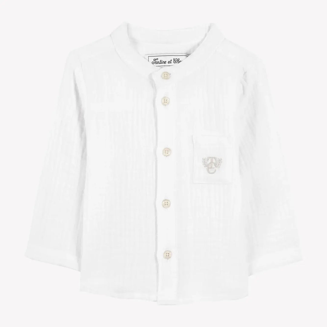 Blue Almonds Ltd Baby Boys White Cloud Shorts Set Tartine et Chocolat