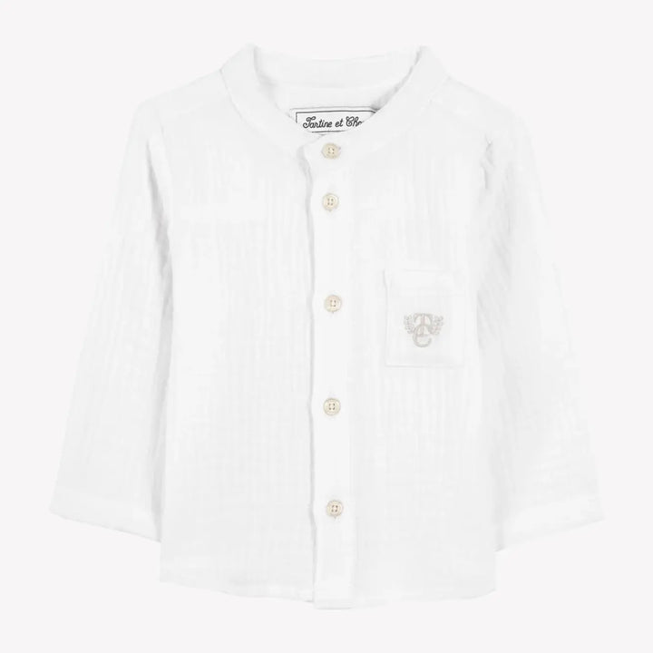 Blue Almonds Ltd Baby Boys White Cloud Shorts Set Tartine et Chocolat