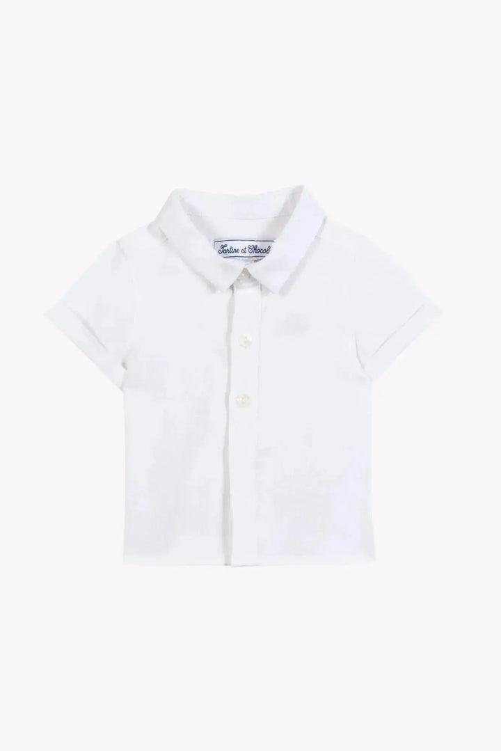 Blue Almonds Ltd Baby Boys Shirt - White 2 Tartine et Chocolat