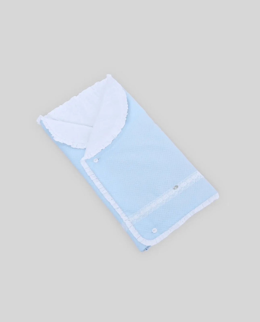 Blue Almonds Ltd Baby Boys Woven Nest in Chalk Blue Paz Rodriguez