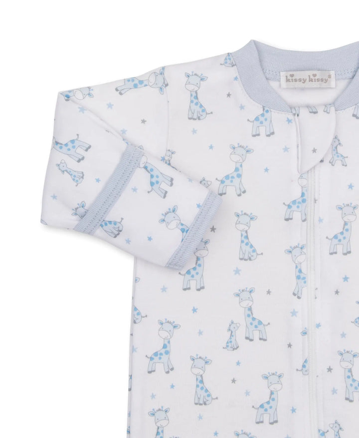 Baby Boys Zip Babygrow - Just Giraffes