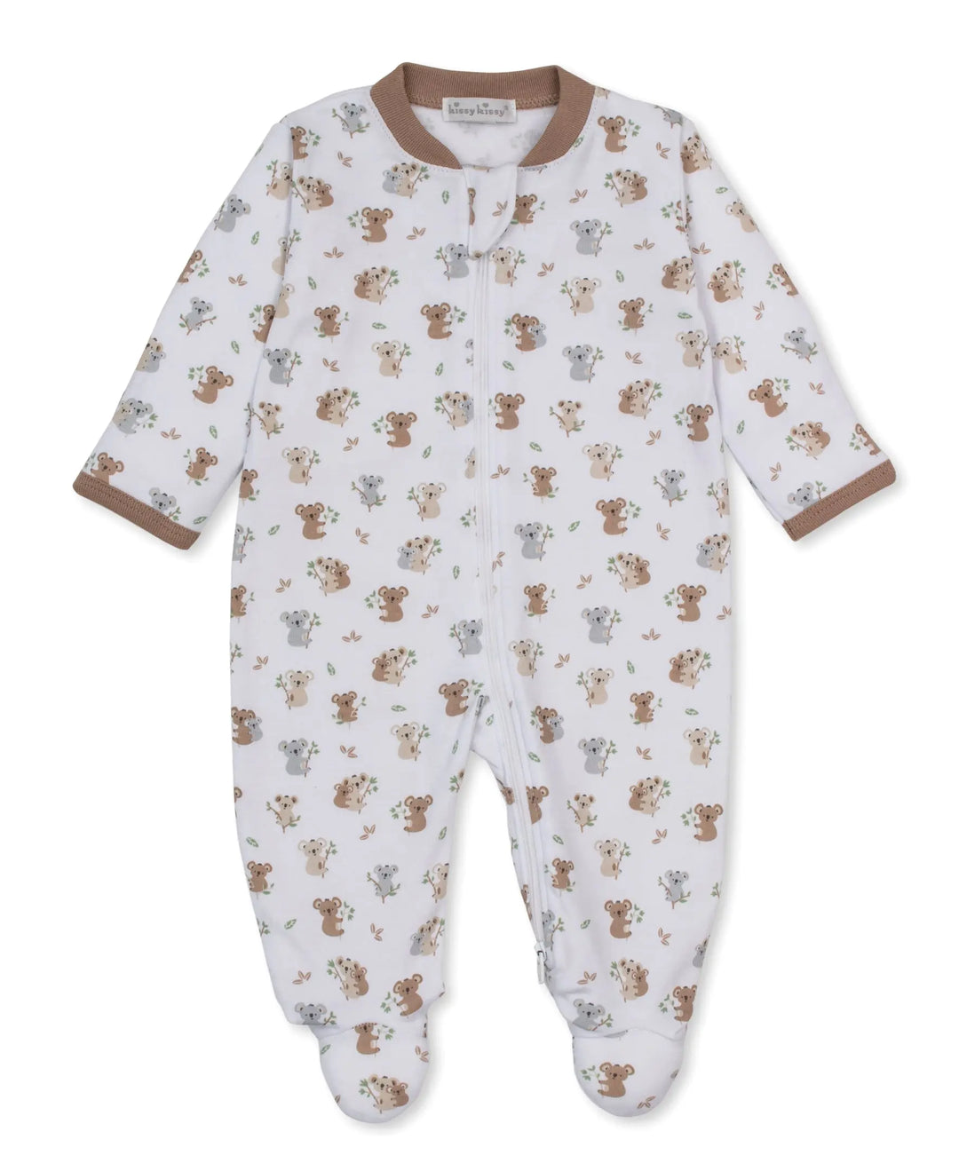 Blue Almonds Ltd Baby Boys Zip Babygrow - Koala Pals Kissy Kissy