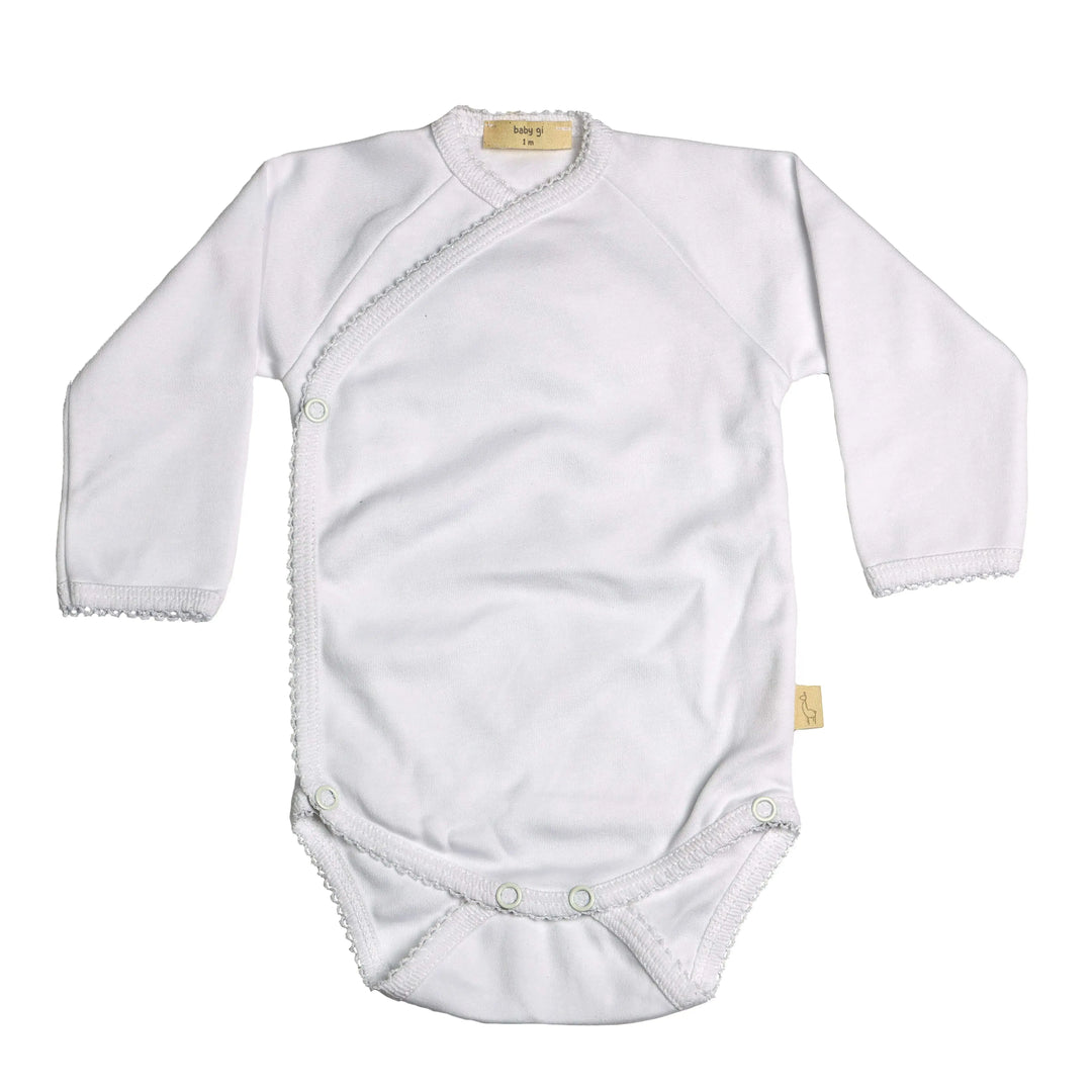 Baby Boys & Girls Long Sleeved bodysuit - white