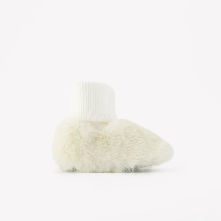Blue Almonds Ltd Baby Fluffy Ivory Slippers Tartine et Chocolat