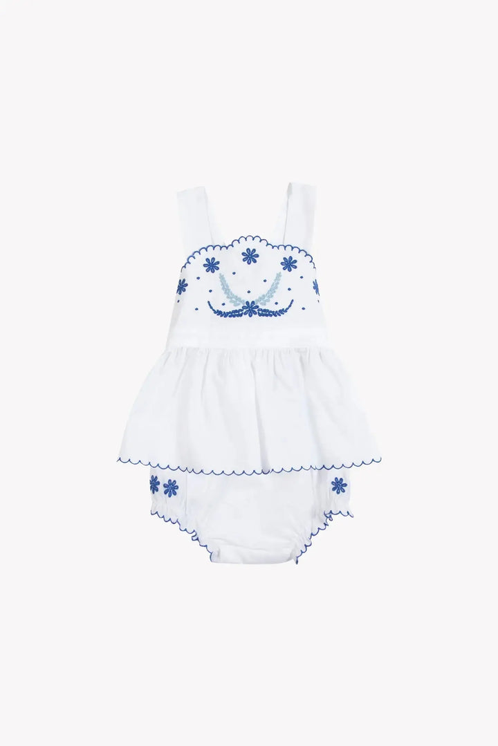 Blue Almonds Ltd Baby Girls Short - White 2 Tartine et Chocolat