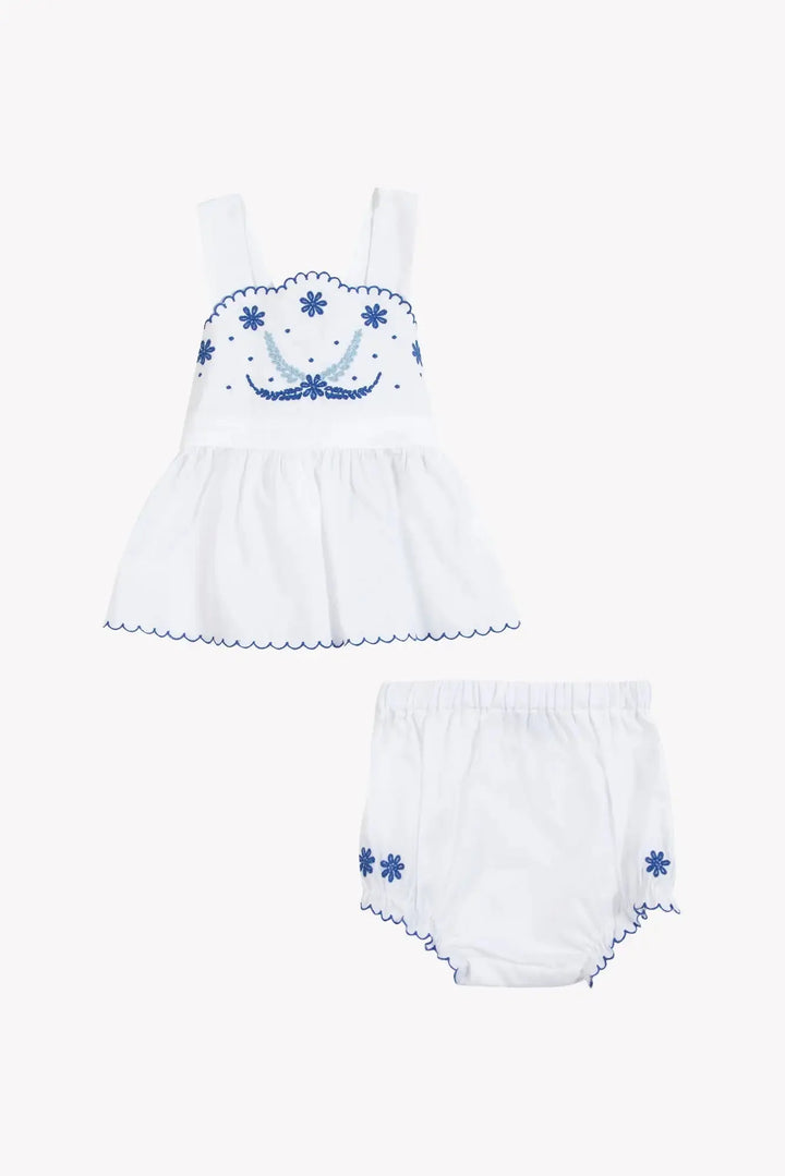 Blue Almonds Ltd Baby Girls Short - White 2 Tartine et Chocolat