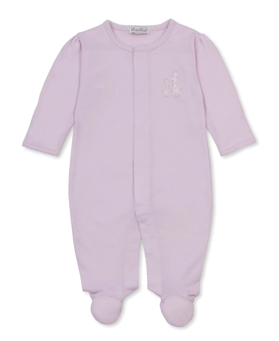 Blue Almonds Ltd Baby Girls Babygrow - Giraffe Laughs Kissy Kissy