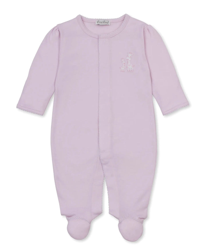 Blue Almonds Ltd Baby Girls Babygrow - Giraffe Laughs Kissy Kissy