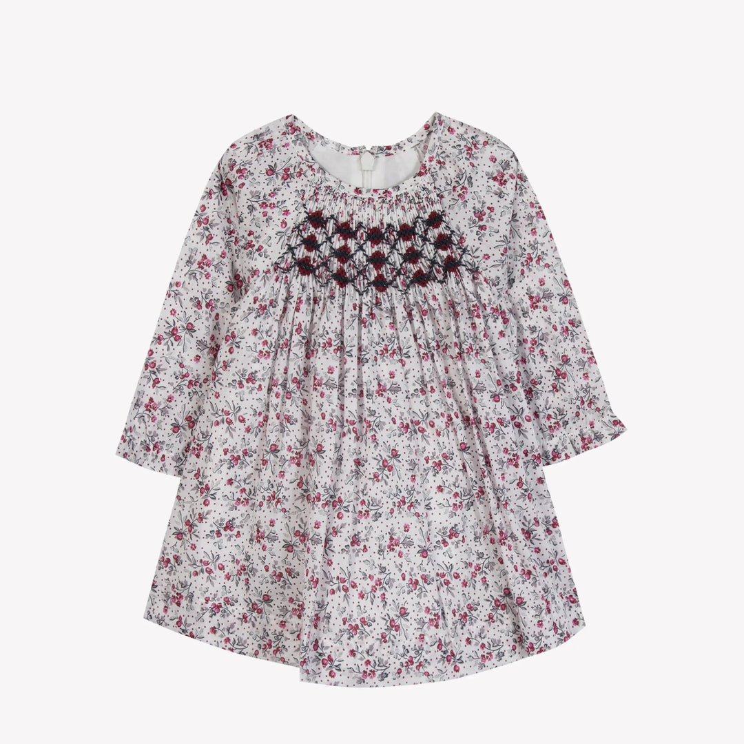Blue Almonds Ltd Baby Girls Berry Floral Embroidered Dress Tartine et Chocolat