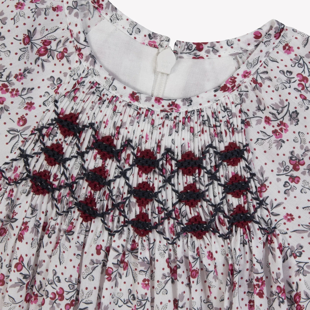 Blue Almonds Ltd Baby Girls Berry Floral Embroidered Dress Tartine et Chocolat