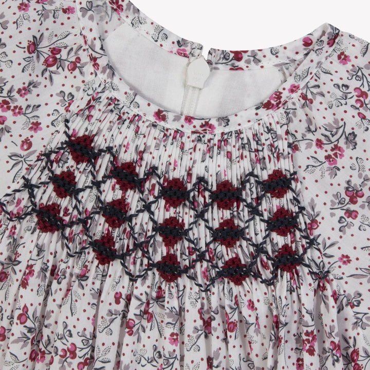 Blue Almonds Ltd Baby Girls Berry Floral Embroidered Dress Tartine et Chocolat