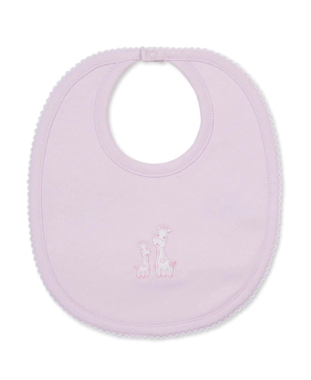 Blue Almonds Ltd Baby Girls Bib - Giraffe Laughs Kissy Kissy