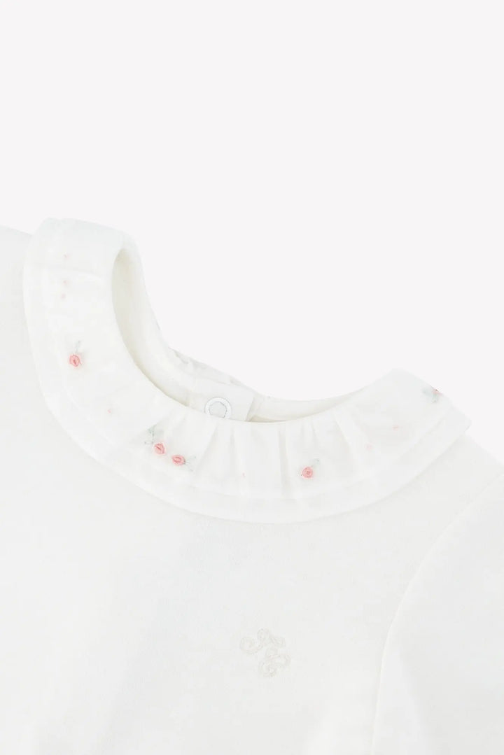 Blue Almonds Ltd Baby Girls Blush Pink Dungarees & Bodysuit Set Tartine et Chocolat