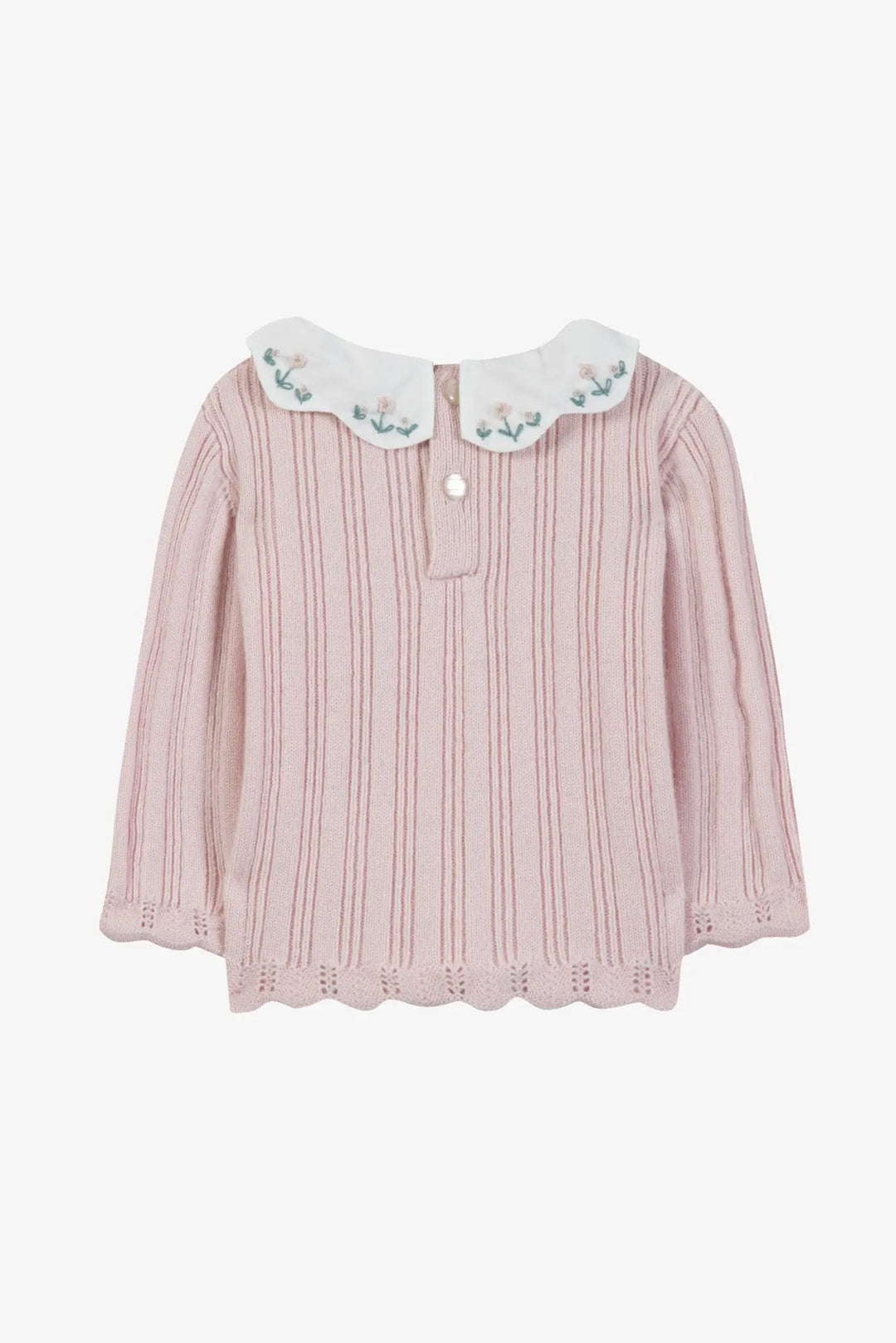 Blue Almonds Ltd Baby Girls Blush Pink Jumper & Navy Jeans Set Tartine et Chocolat