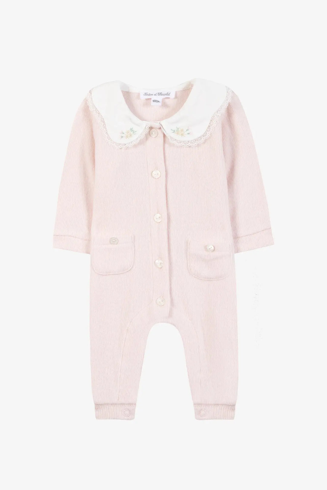 Blue Almonds Ltd Baby Girls Blush Pink Romper Tartine et Chocolat