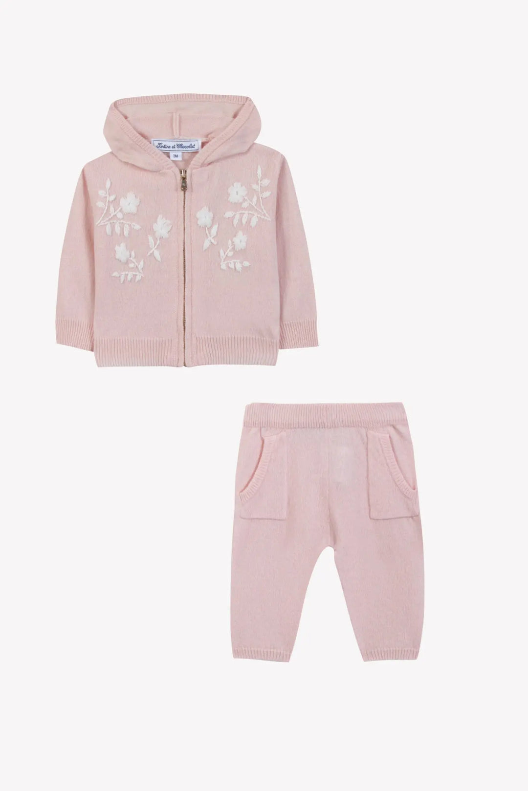 Blue Almonds Ltd Baby Girls Blush Pink Tracksuit Set Tartine et Chocolat