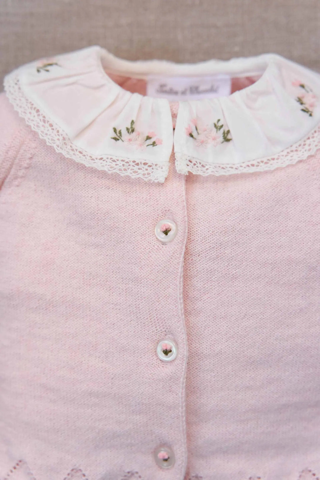 Blue Almonds Ltd Baby Girls Blush Pink Two-Piece Set Tartine et Chocolat