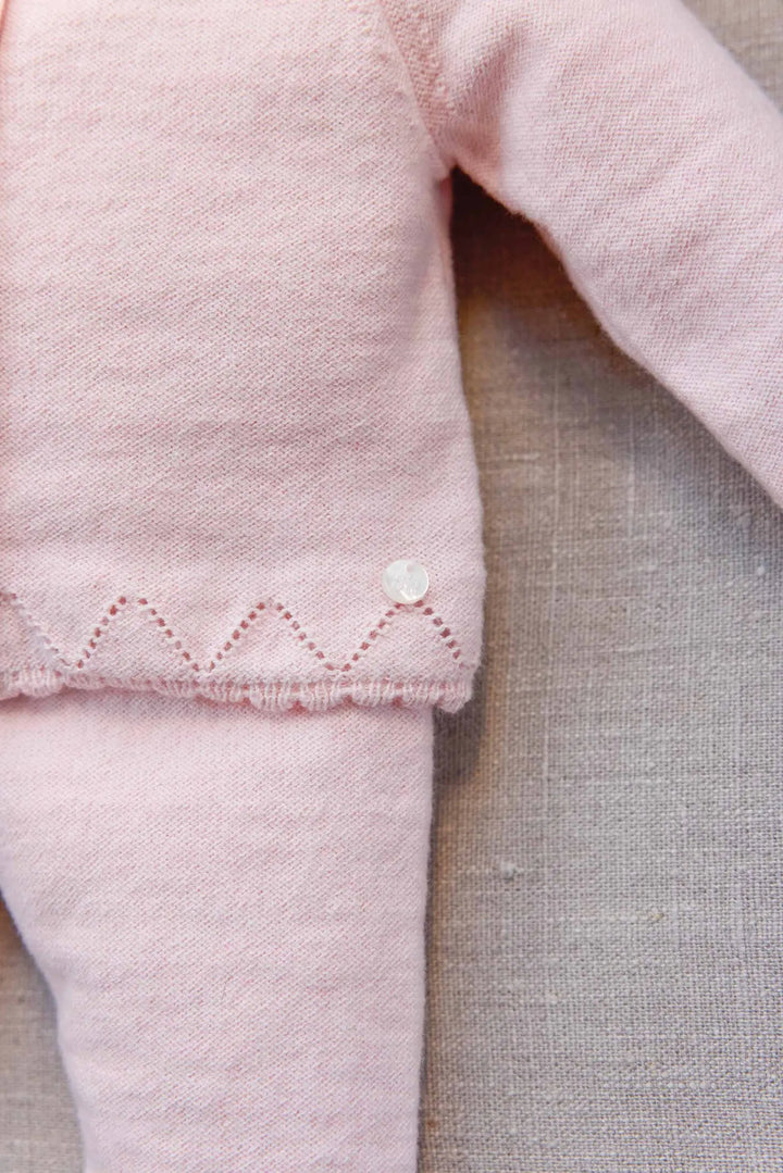 Blue Almonds Ltd Baby Girls Blush Pink Two-Piece Set Tartine et Chocolat