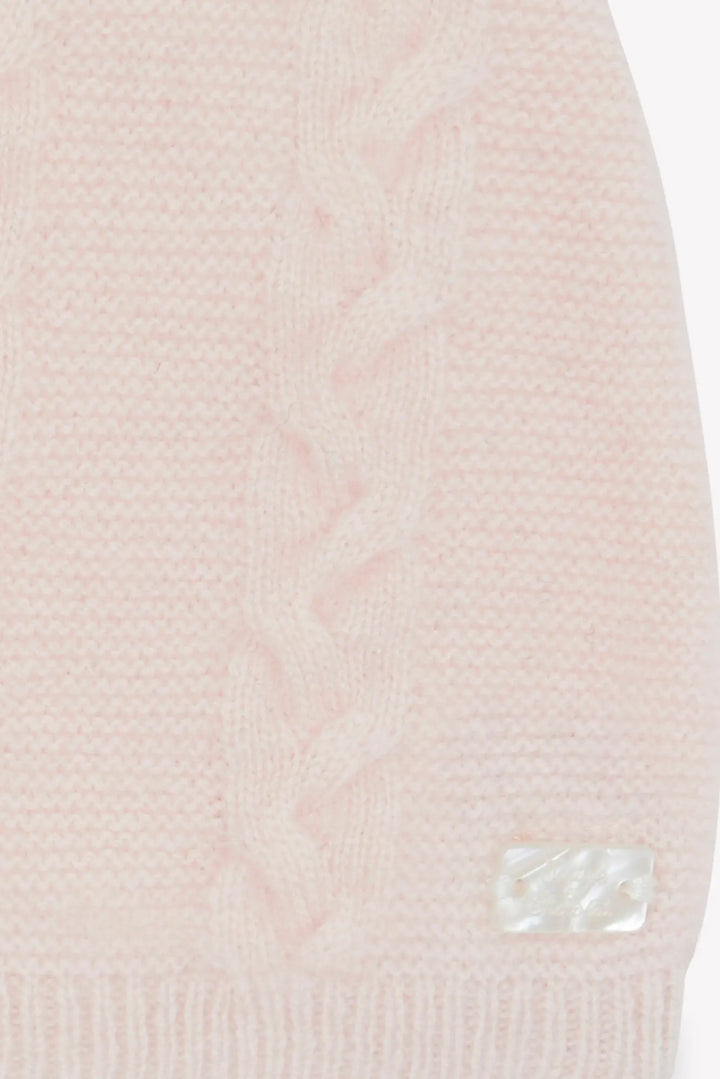 Blue Almonds Ltd Baby Girls Blush Pink Wool-Cashmere Hat Tartine et Chocolat
