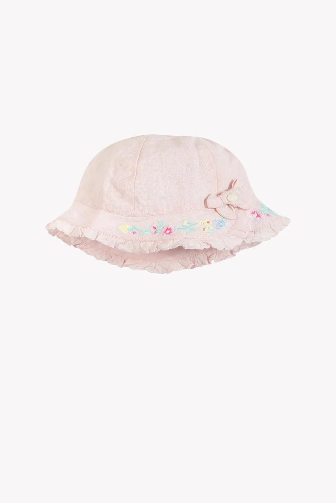 Blue Almonds Ltd Baby Girls Bucket Hat - Pale Pink Tartine et Chocolat