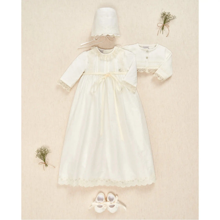 Blue Almonds Ltd Baby Girls Ceremony Set in Cream Paz Rodriguez