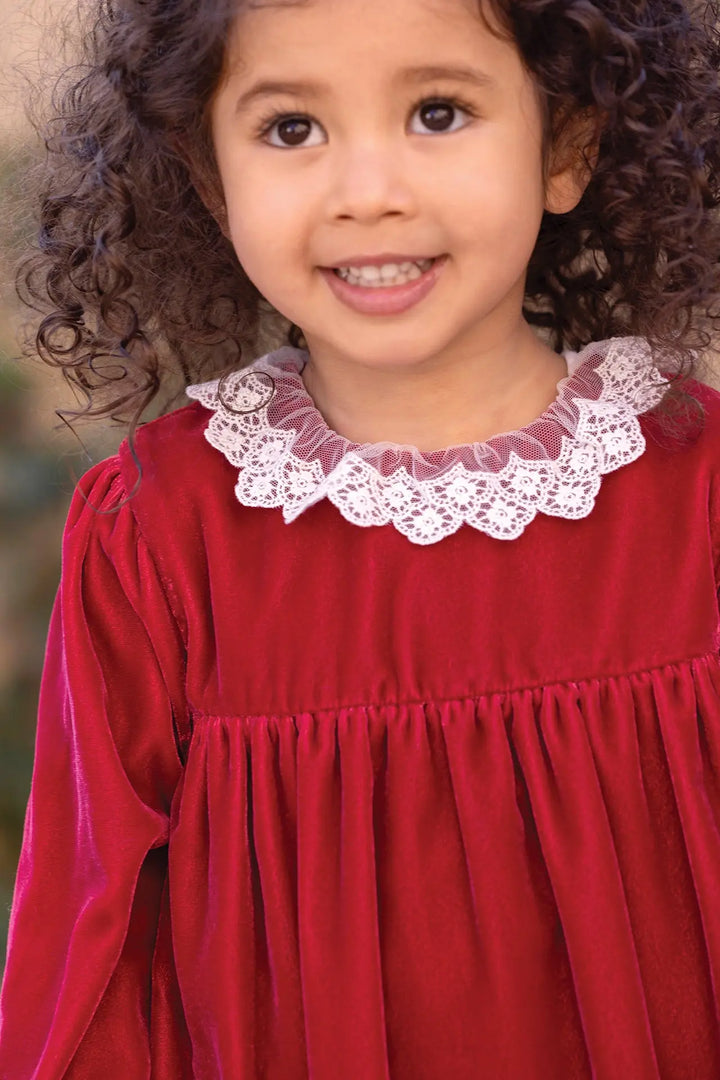 Blue Almonds Ltd Baby Girls Cherry Red Dress Tartine et Chocolat